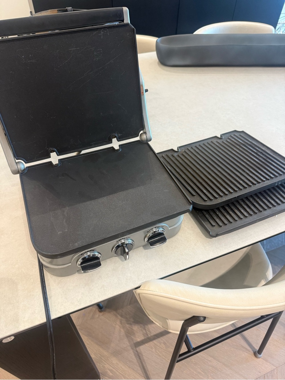 Cuisinart Electric Grill and Griddle Combo - Black and Silver